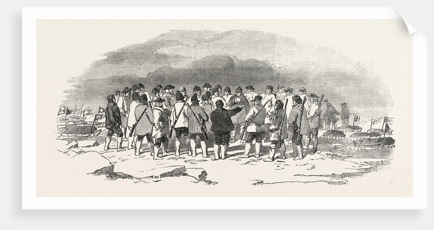 Captain Austin's Arctic Expedition: Captain Austin Addressing an Exploring Party by Anonymous