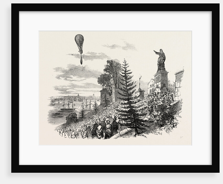 Ascent of M. Poitevin's Balloon from Nantes, France by Anonymous