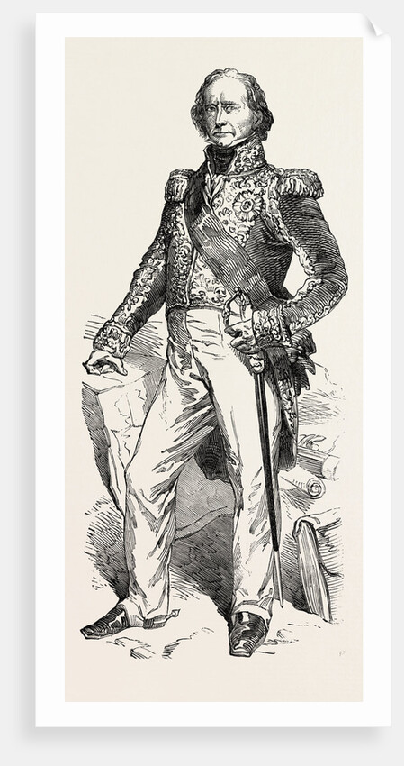 The Late Marshal Soult. From the Portrait by Rouillard in the Gallery of Versailles by Anonymous