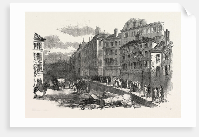 The Revolution in France: Barricade, Boulevard Bonne Nouvelle, Paris, 1851 by Anonymous