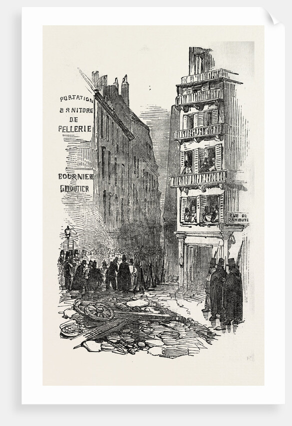 The Revolution in France: Barricade of the Rue De Rambuteau, Paris, 1851 by Anonymous