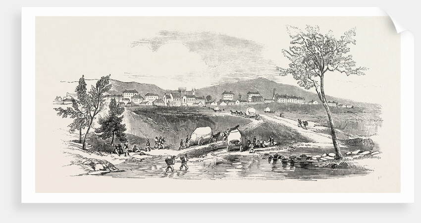 Gold-Seekers Arriving at Bathurst, on Their Way to Ophir, Gold District, Australia by Anonymous