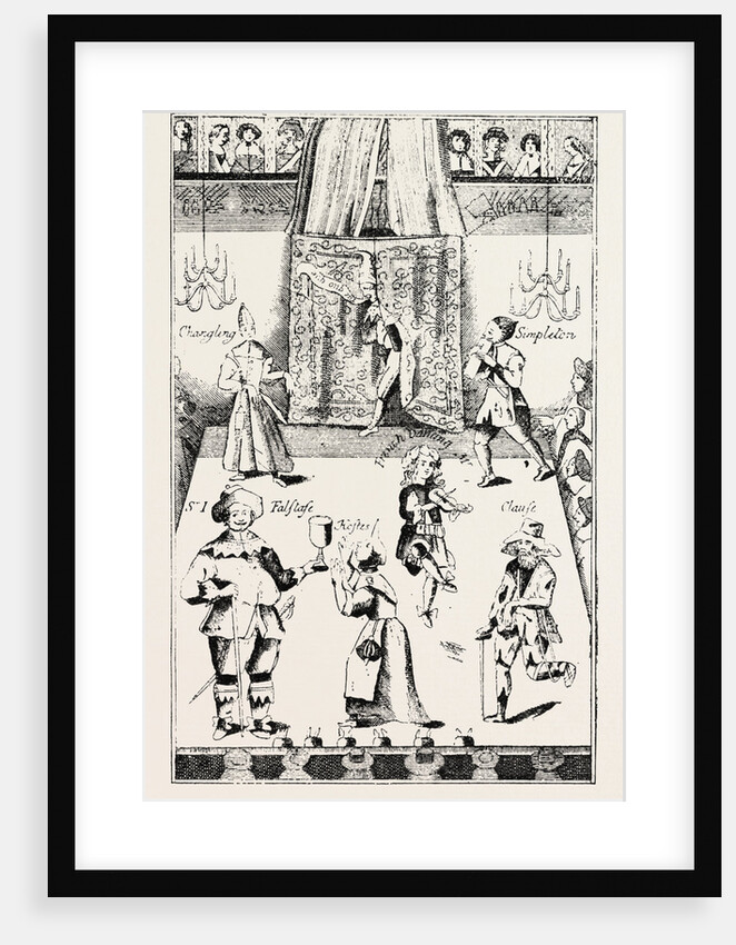 Stage of the Red Bull Theatre During the Commonwealth, London by Anonymous