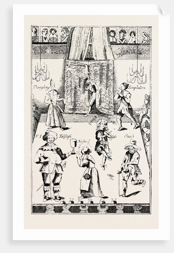 Stage of the Red Bull Theatre During the Commonwealth, London by Anonymous