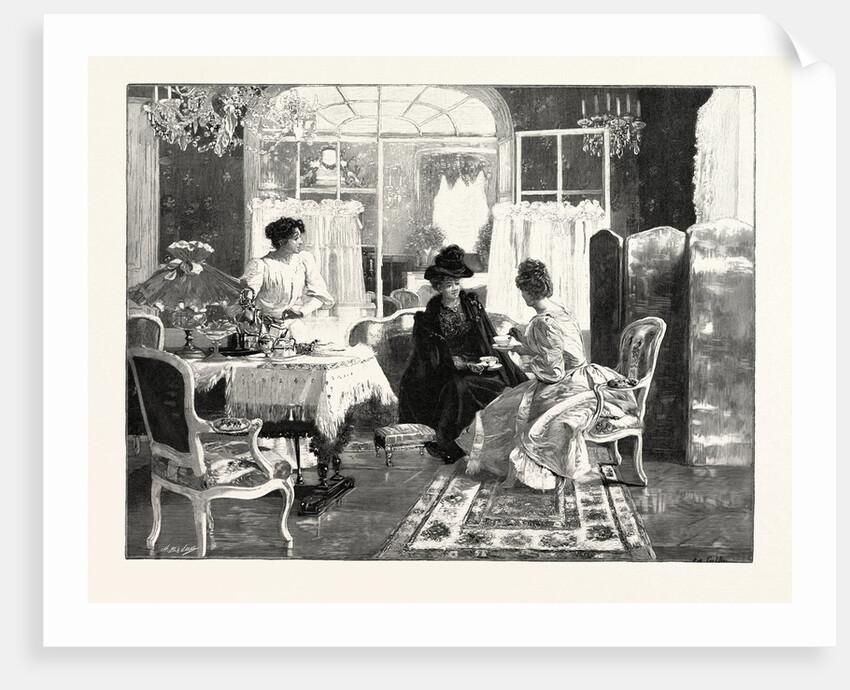 Tea and Scandal, in the Salon Des Champs Elysees, 1892 by Anonymous