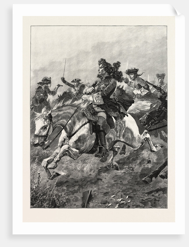 Battles of the British Army: Ramillies; Narrow Escape of Marlborough from French Dragoons by Anonymous
