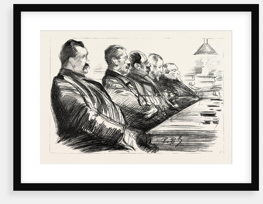 The Anarchists in Paris, France, the Trial of Ravachol at the Palais De Justice: Some of the Jury Empanelled to Try Ravachol by Anonymous