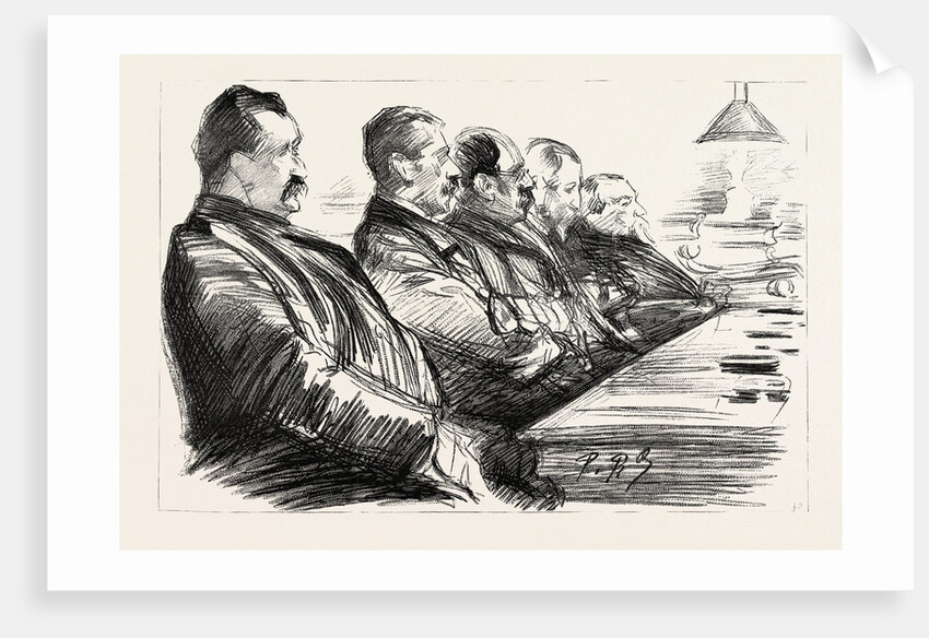 The Anarchists in Paris, France, the Trial of Ravachol at the Palais De Justice: Some of the Jury Empanelled to Try Ravachol by Anonymous