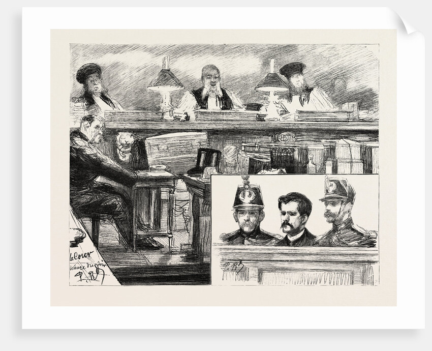 The Anarchists in Paris, France, the Trial of Ravachol at the Palais De Justice by Anonymous