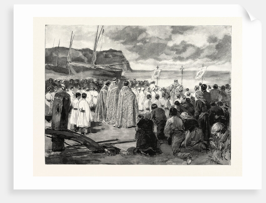 Ascension Day at Etretat: The Ceremony of Blessing the Sea, France by Anonymous