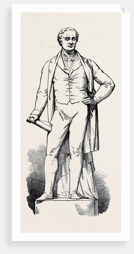 Bronze Statue of the Late Sir Robert Peel, Just Erected at the West End of Cheapside by Anonymous
