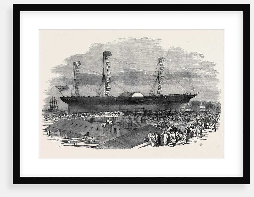 Launch of the Persia (the Largest Steamer in the World), at Glasgow, July 14, 1855 by Anonymous