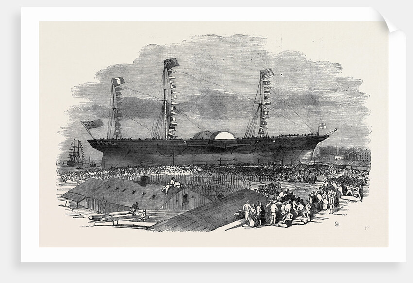 Launch of the Persia (the Largest Steamer in the World), at Glasgow, July 14, 1855 by Anonymous