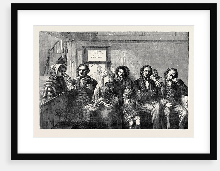 Scottish Presbyterians in a Country Parish Church, the Sermon, from the Exhibition of the Royal Academy by Anonymous