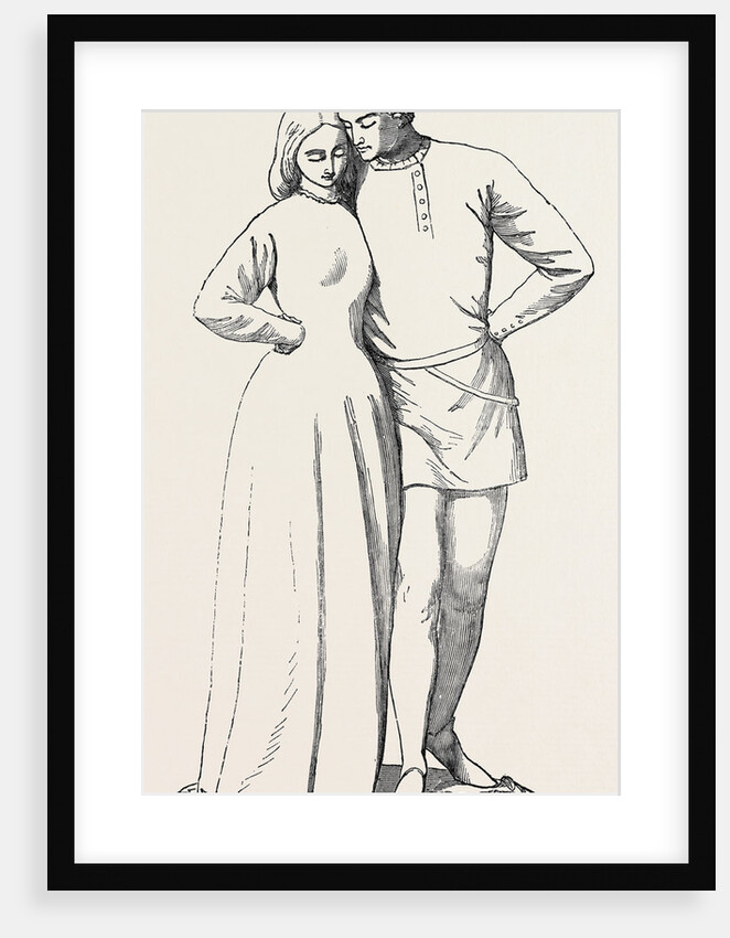 The Lovers' Walk Sketch for a Marble Group, from the Exhibition of the Royal Academy by Anonymous