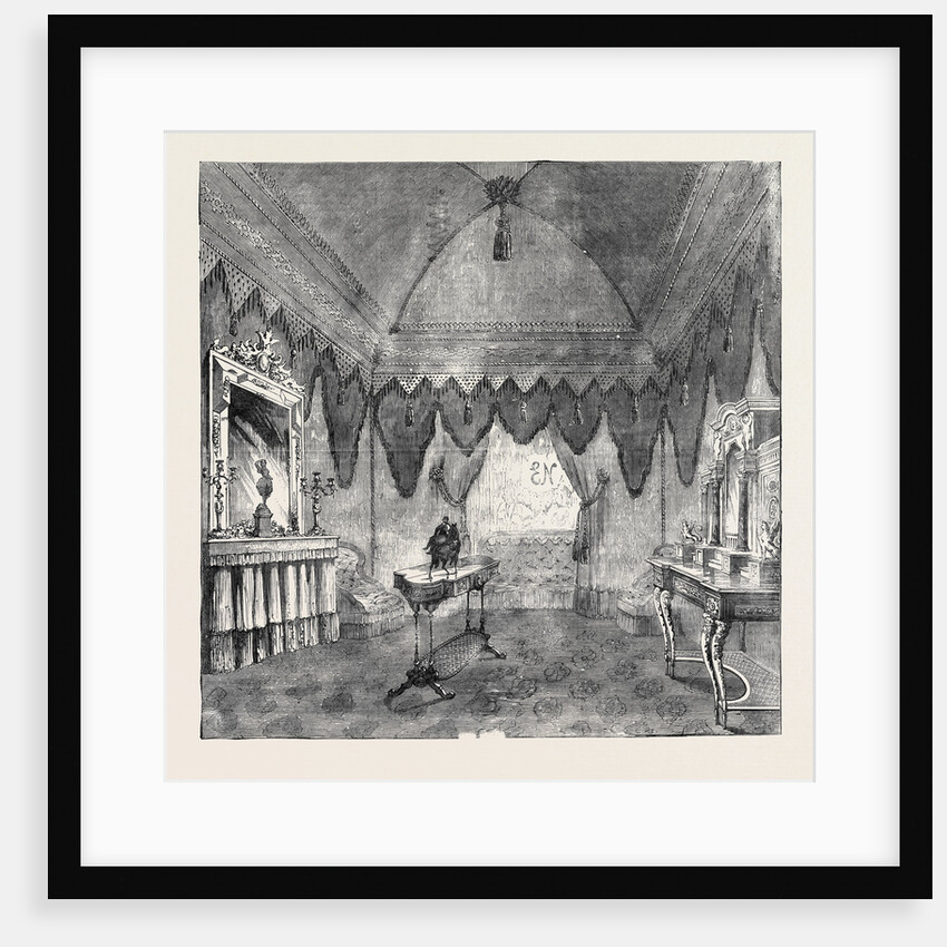 Her Majesty's Visit to Paris: Boudoir for the Reception of Queen Victoria, at the Universal Exhibition, at Paris, August 4, 1855 by Anonymous