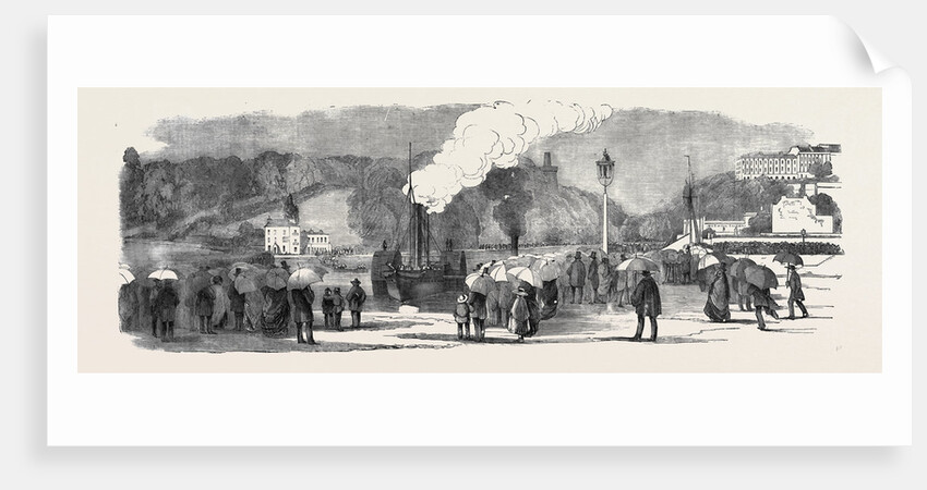 Funeral of the Late Lord Raglan: Arrival of the Caradoc at Cumberland Basin, Clifton by Anonymous