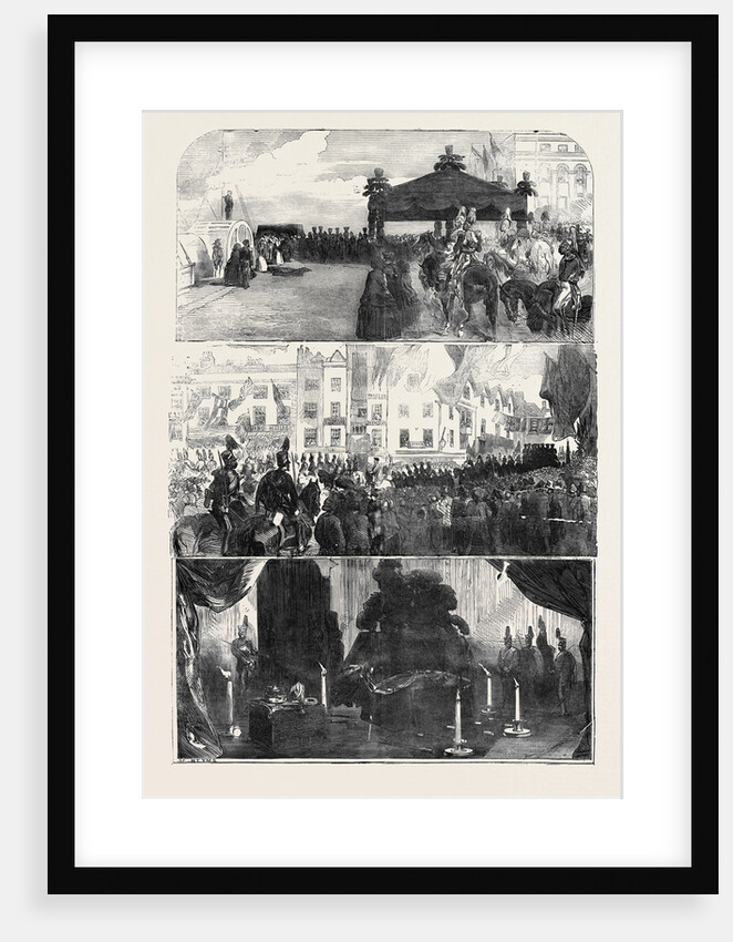Funeral of the Late Lord Raglan, the Landing, the Procession, the Lying-in-State by Anonymous