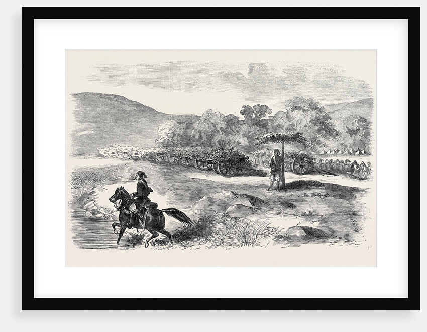 Sketches in the Crimea, Valley of Vorutzia: Turkish Batteries Commanding the Woronzow Road by Anonymous