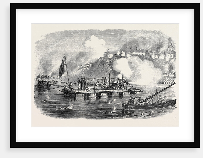 The Lady Nancy Raft Attacking Taganrog, in the Sea of Azoff by Anonymous