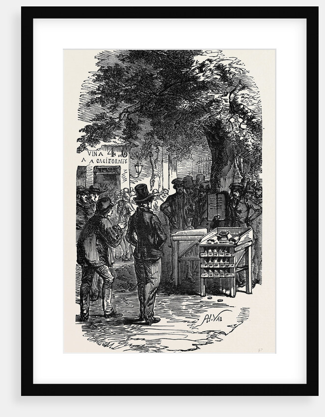 Popular Amusements of Paris: Exterior of a Cheap Wine Shop by Anonymous