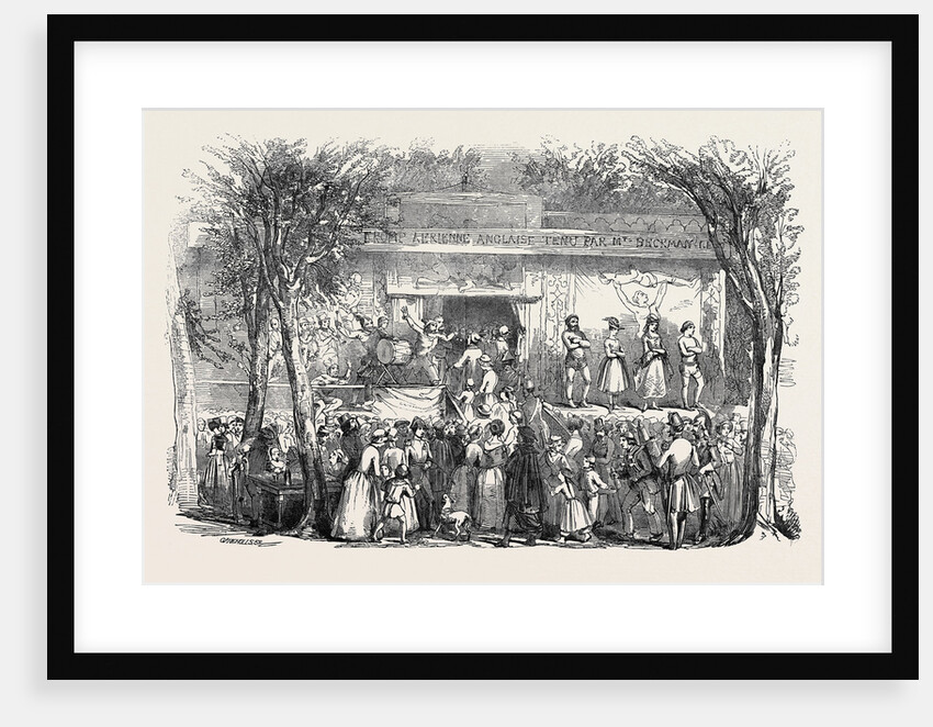Popular Amusements of Paris: Booth at the Barrier by Anonymous