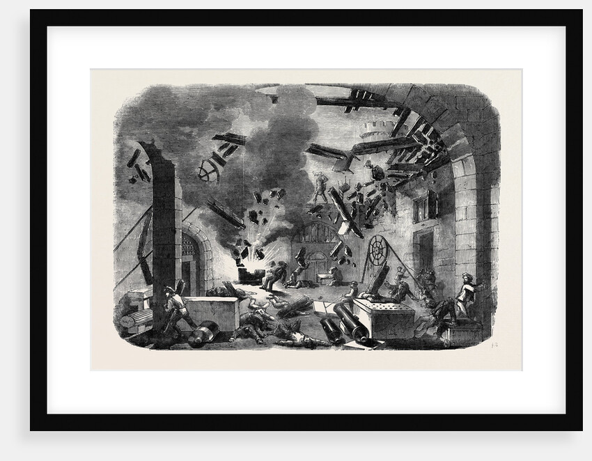 Explosion at Castel Nuovo, Naples by Anonymous