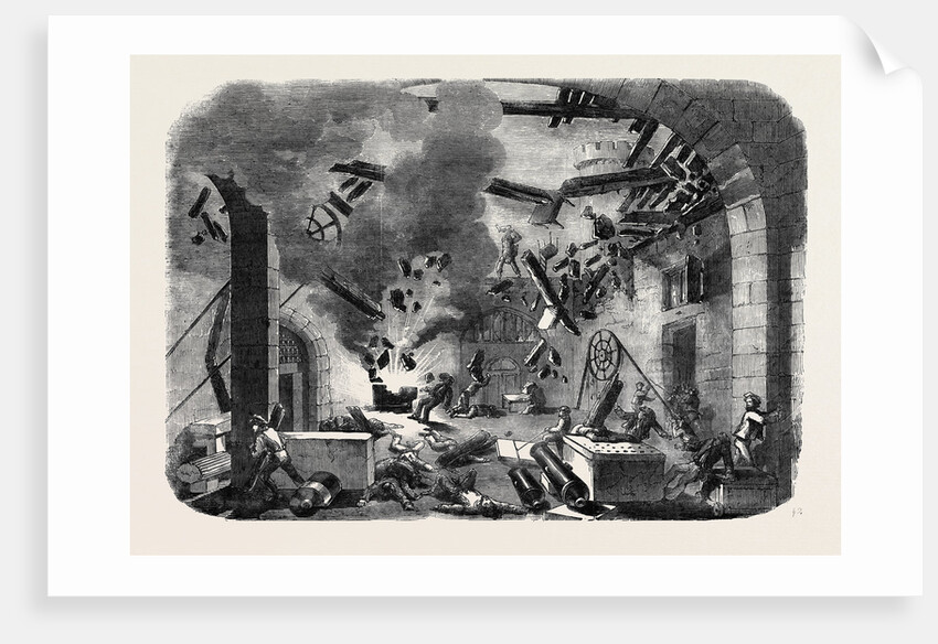 Explosion at Castel Nuovo, Naples by Anonymous
