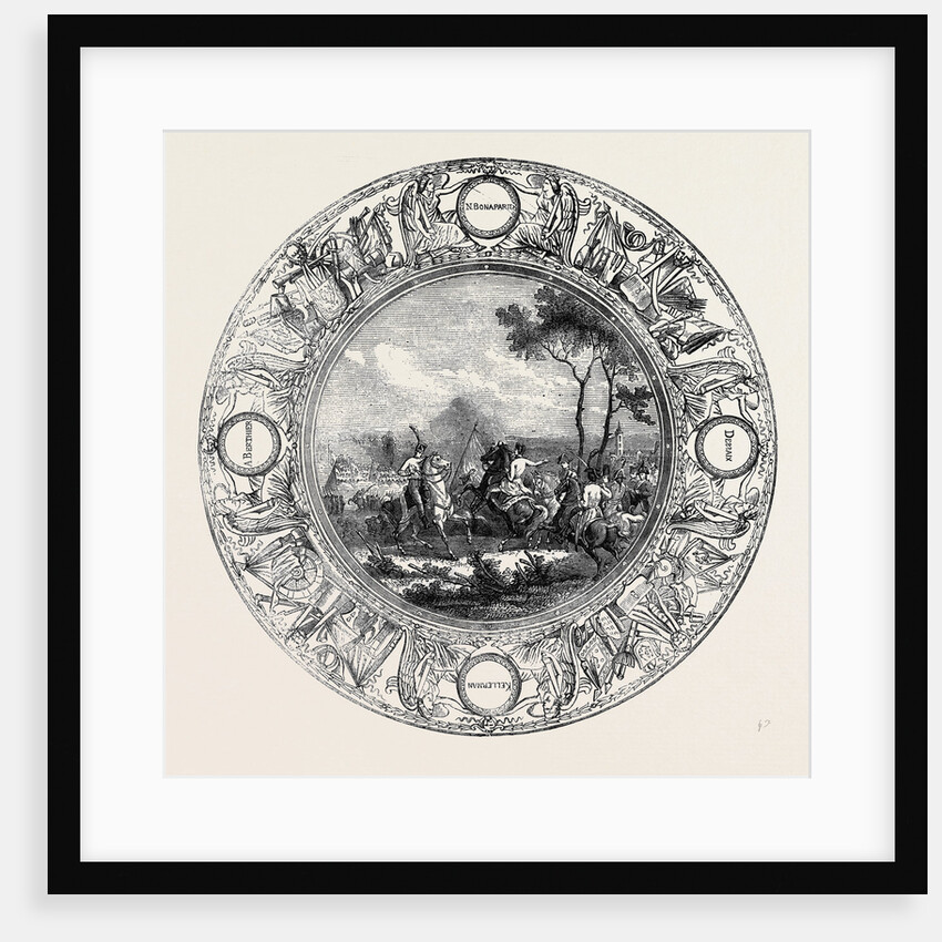Sevres Plate, Painted with a Scene from the Battle of Marengo, for the Emperor Napoleon I by Anonymous