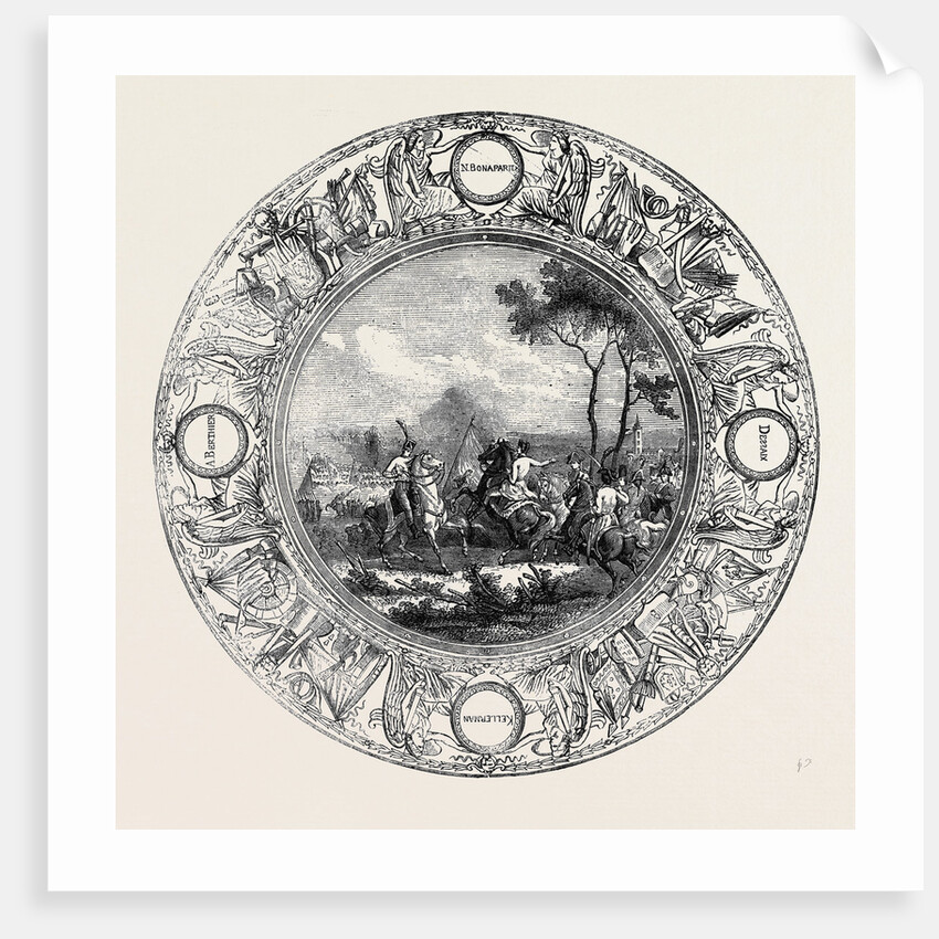 Sevres Plate, Painted with a Scene from the Battle of Marengo, for the Emperor Napoleon I by Anonymous