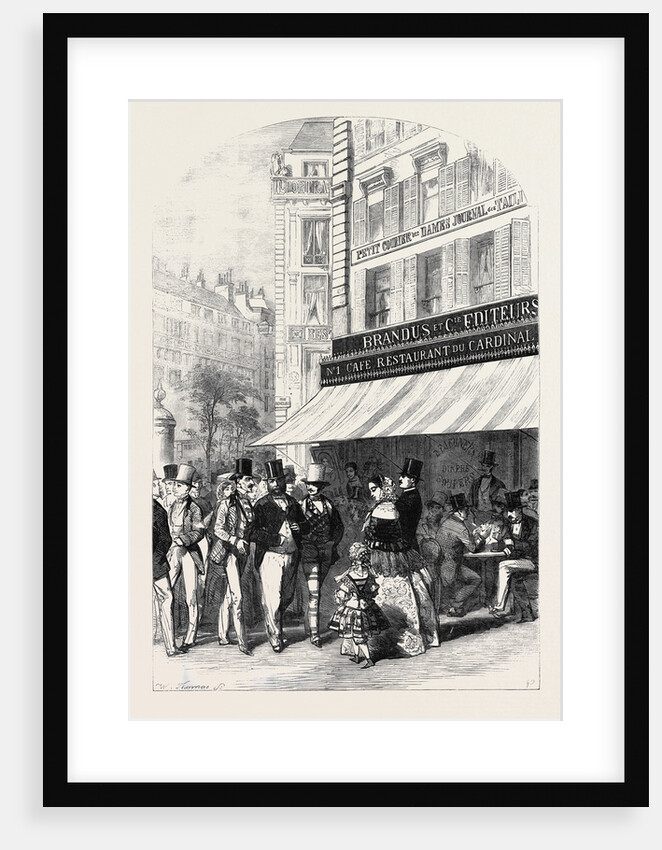 Scenes in Paris, the Boulevard Des Italiens by Anonymous