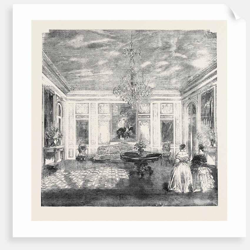 The Queen's Visit to France: Her Majesty's Salon, in the Palace of St. Cloud by Anonymous
