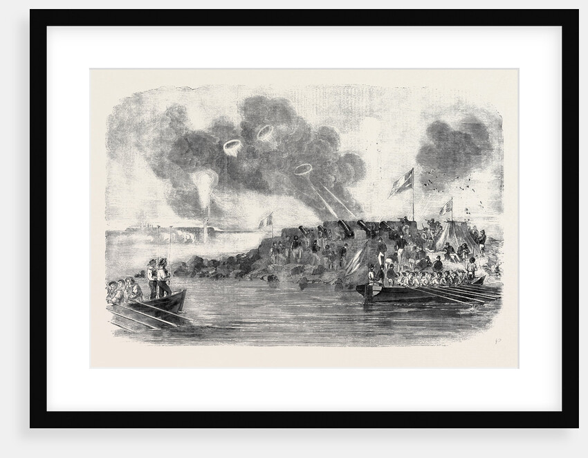 The French Mortar Battery Before Sveaborg by Anonymous