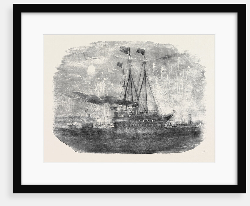 Her Majesty's Departure, the Royal Yacht Leaving Boulogne Harbour by Anonymous