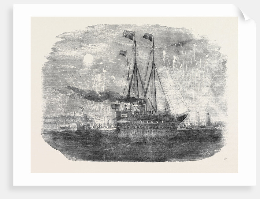 Her Majesty's Departure, the Royal Yacht Leaving Boulogne Harbour by Anonymous