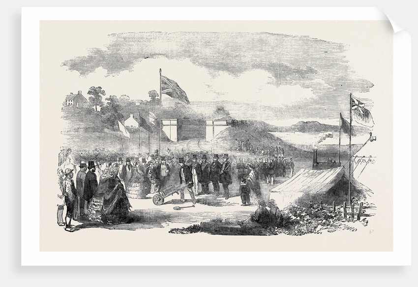 Sir James Graham Commencing the Silloth Railway, Friday, 31 August, 1855 by Anonymous