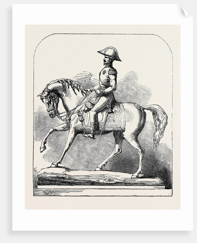 The Paris Universal Exhibition: Silver Statuette of Napoleon III by Anonymous