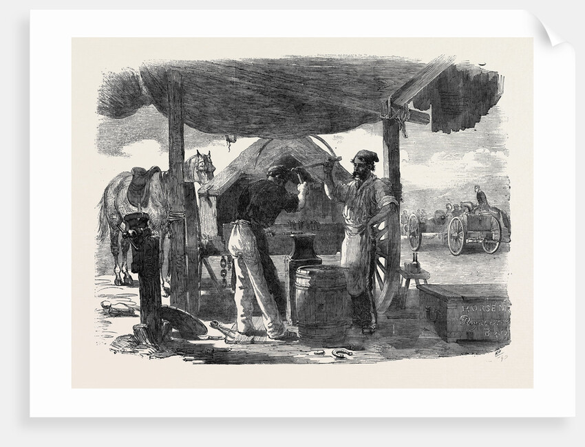 Before Sebastopol, Forge of the Left Siege Train, the Crimean War by Anonymous