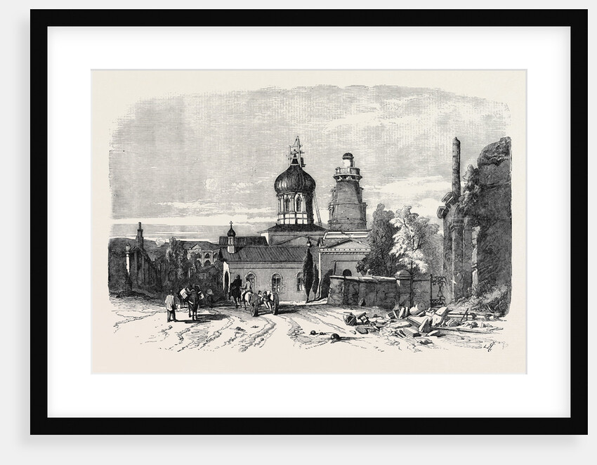 Street in Sebastopol, French Troops Taking Ammunition to the Mortar Battery Near Fort Nicholas by Anonymous