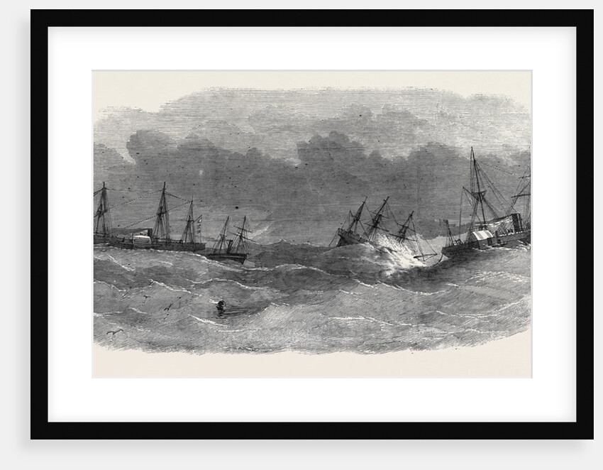 Submarine Electric Telegraph Between Newfoundland and Cape Breton: Arrival of the War Steamer Argus, after the Breaking of the Cable by Anonymous