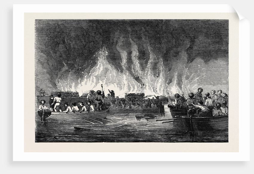 Destruction of Russian Vessels at Old Salis. by Anonymous