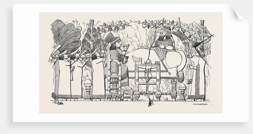 Recent Discoveries at Nineveh: The Only Discovered Slab Showing a Figure of the Queen. by Anonymous