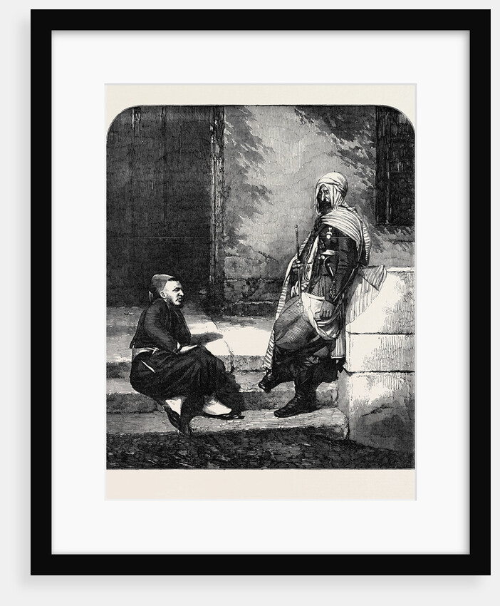Spahi and Zouave, Personal Attendants of Marshal Pelissier, at the Seat of War. by Anonymous