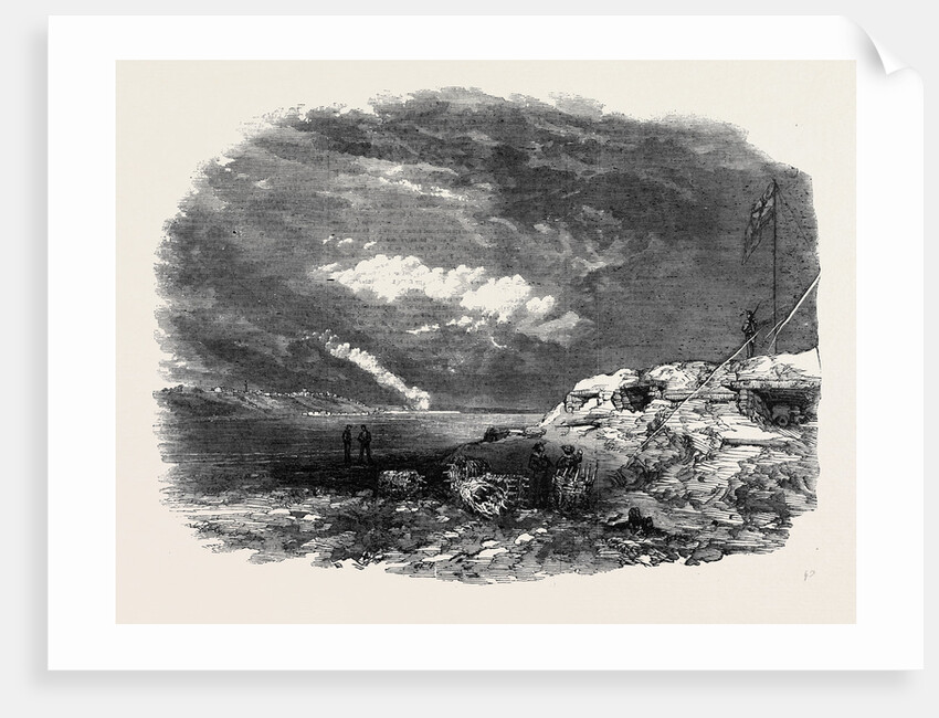 Kinburn, the Spit Battery, Otchakoff in the Distance by Anonymous