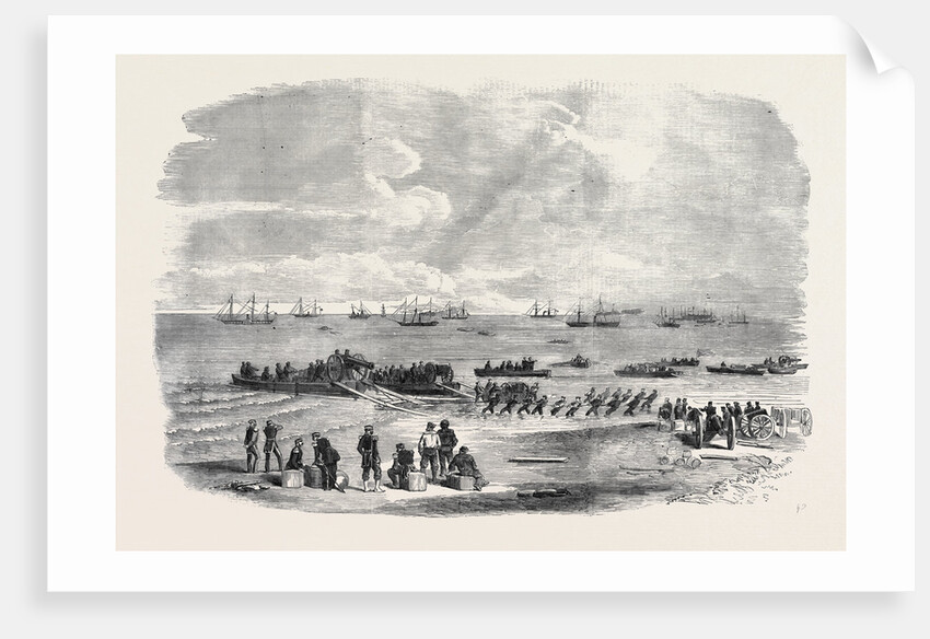 Landing Artillery on the Spit, Kinburn by Anonymous