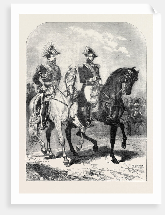 The King of Sardinia and the Emperor of the French at the Grand Review at Paris. by Anonymous