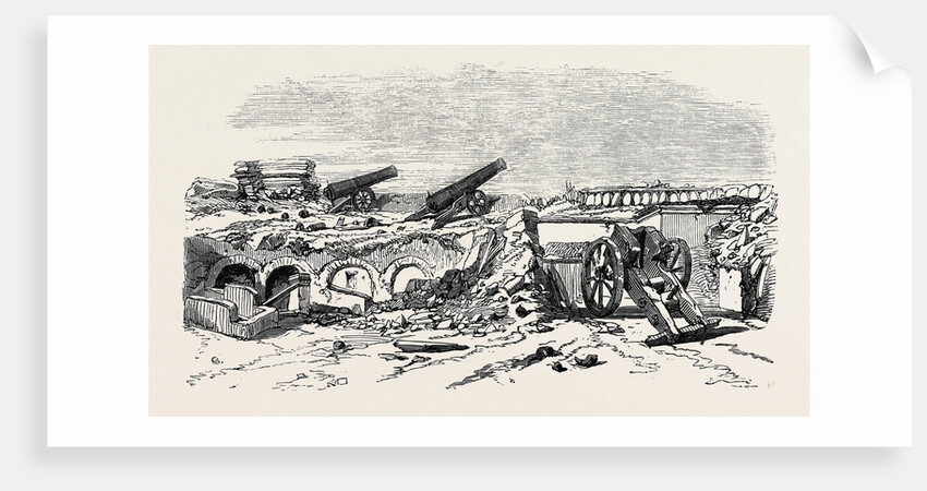 Interior of Fort Kinburn, October 18, Showing the Effects of Two Hours' Bombardment by Anonymous