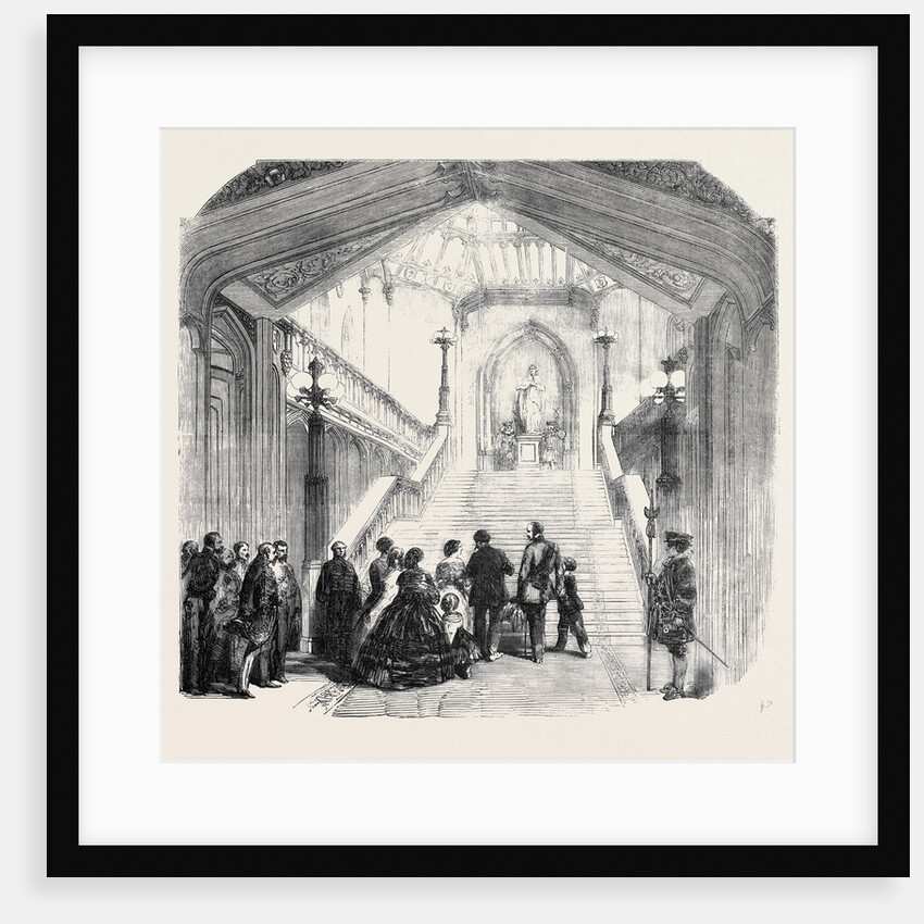 Arrival of the King of Sardinia at Windsor Castle, the Grand Staircase by Anonymous