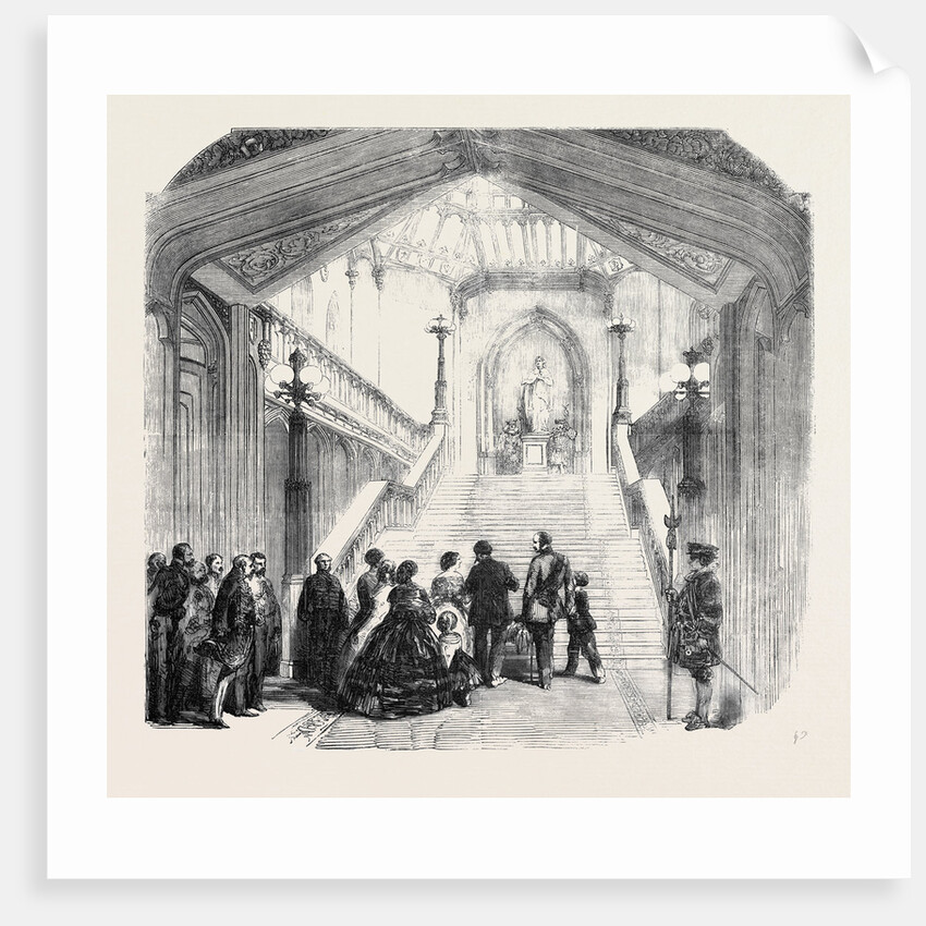 Arrival of the King of Sardinia at Windsor Castle, the Grand Staircase by Anonymous