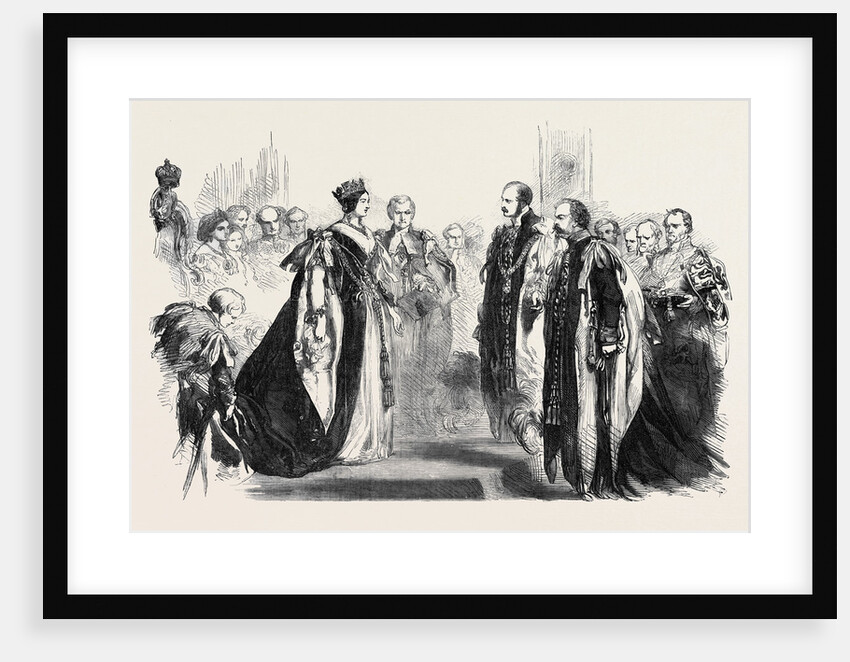 Investiture of the King of Sardinia with the Order of the Garter, at Windsor Castle by Anonymous